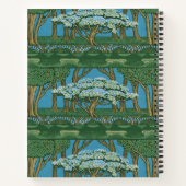 Walter Crane May Tree Wallpaper Green Blue Notitieboek (Achterkant)