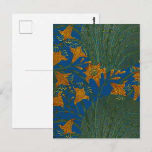 Walter Crane Oude Daglelie Bloempatroon Briefkaart