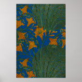 Walter Crane Oude Daglelie Bloempatroon Poster (Voorkant)
