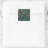 Walter Crane Oude Daglelie Bloempatroon Vierkante Sticker (Tas)