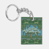Walter Crane Oude Meiboom Bos Behangselpapier Sleutelhanger (Voorkant Links)