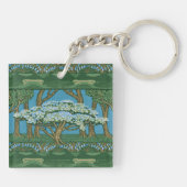 Walter Crane Oude Meiboom Bos Behangselpapier Sleutelhanger (Achterkant)