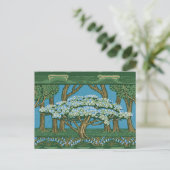 Walter Crane Oude Meiboom Bos Wallpaper Briefkaart (Staand voorkant)