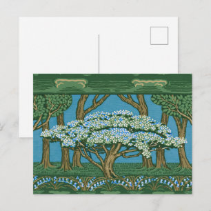 Walter Crane Oude Meiboom Bos Wallpaper Briefkaart