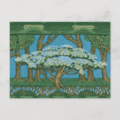 Walter Crane Oude Meiboom Bos Wallpaper Briefkaart (Voorkant)