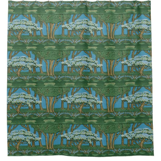 Walter Crane Oude Meiboom Bos Wallpaper Douchegordijn (Voorkant)