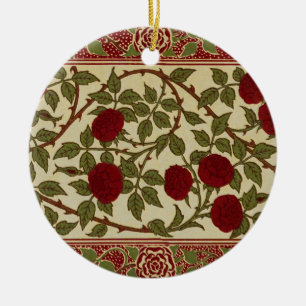 Walter Crane Oude Rosamund Rode Roos Bloemkunst Keramisch Ornament