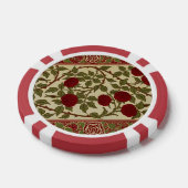 Walter Crane Oude Rosamund Rode Roos Bloemkunst Poker Chips (Enkel)