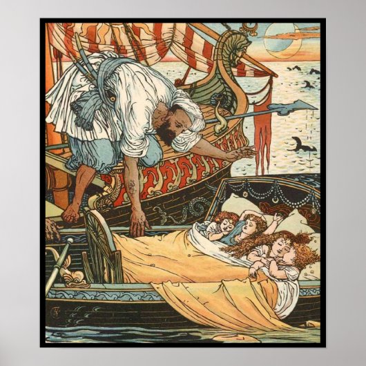 Walter Crane - Princess Belle-Etoile 2 Poster (Voorkant)