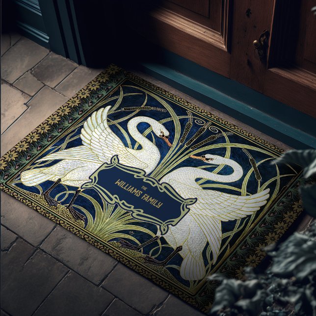 Walter Crane Rush Iris Art Nouveau  Decor Deurmat (Creator heeft geüpload)