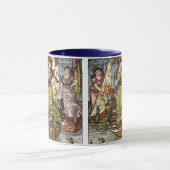 Walter Crane Ships, sierlijke dames, Art Nouveau Mok (Midden)