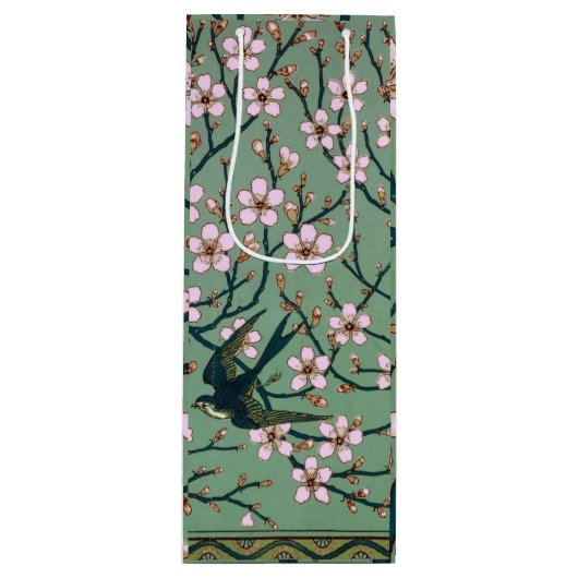 Walter Crane Slijsters en Amandelen Wijn Cadeautas (Voorkant)