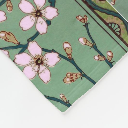 Walter Crane Swallows and Almonds Fleece Deken (Hoek)