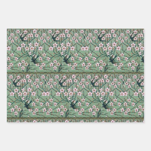 Walter Crane Swallows and Almonds Inpakpapier Vel (Voorkant 3)