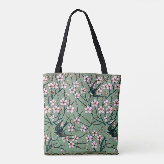 Walter Crane Swallows and Almonds Tote Bag (Achterkant)