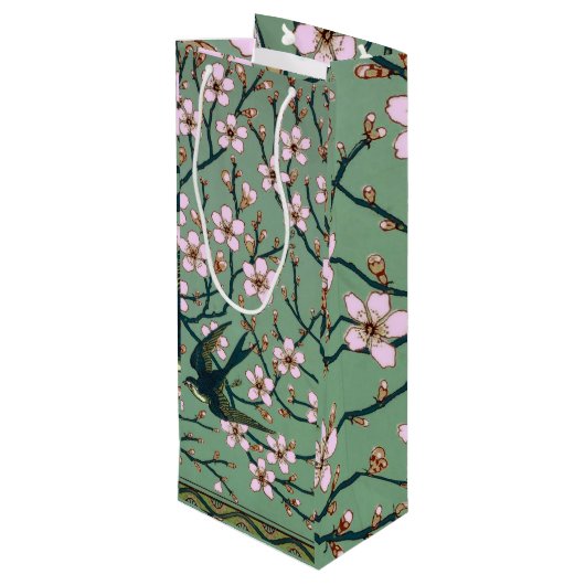 Walter Crane Swallows and Almonds Wijn Cadeautas (Achterkant Gekanteld)