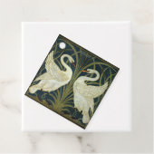 Walter Crane Swan & Rush and Iris Victorian  Bedankjes Labels (In situ)