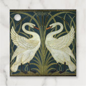 Walter Crane Swan & Rush and Iris Victorian  Bedankjes Labels (Voorkant)
