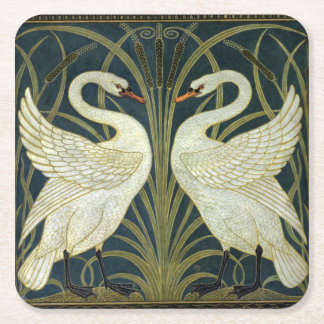 Walter Crane Swan & Rush and Iris Victorian  Kartonnen Onderzetters