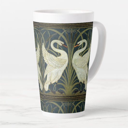 Walter Crane Swan & Rush and Iris Victorian  Latte Mok (Rechterhoek)