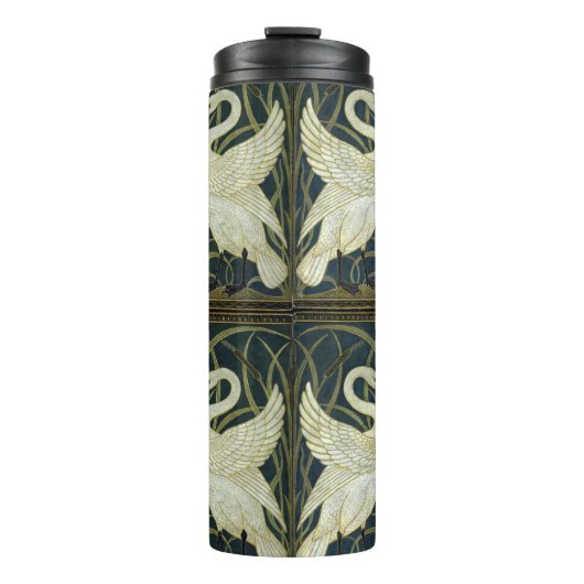 Walter Crane Swan & Rush and Iris Victorian Thermosbeker (Voorkant)