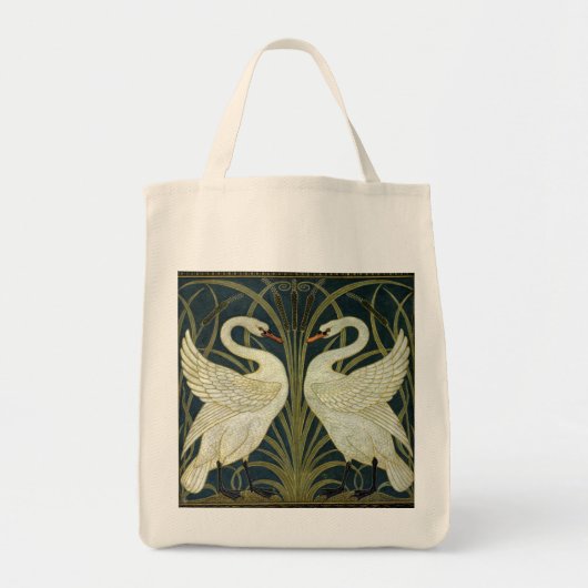 Walter Crane Swan & Rush and Iris Victorian  Tote Bag (Voorkant)