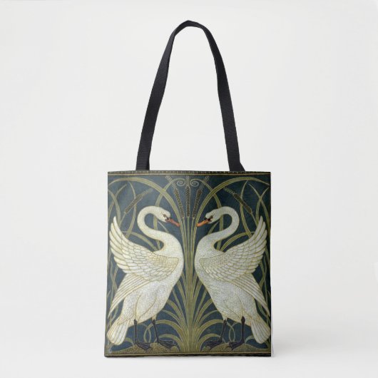 Walter Crane Swan & Rush and Iris Victorian  Tote Bag (Voorkant)