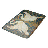 Walter Crane Swan, Rush en Iris Art Nouveau Badmat (Gekanteld)
