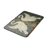 Walter Crane Swan, Rush en Iris Art Nouveau Badmat (Gekanteld)