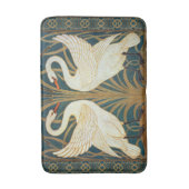 Walter Crane Swan, Rush en Iris Art Nouveau Badmat (Voorkant Verticaal)