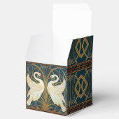 Walter Crane Swan, Rush en Iris Art Nouveau Bedankdoosjes (Geopend)