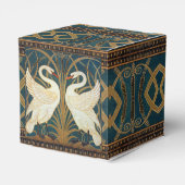 Walter Crane Swan, Rush en Iris Art Nouveau Bedankdoosjes (Achterkant)
