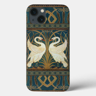 Walter Crane Swan, Rush en Iris Art Nouveau iPhone 13 Hoesje