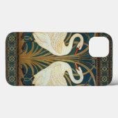 Walter Crane Swan, Rush en Iris Art Nouveau Case-Mate iPhone Case (Achterkant (horizontaal))