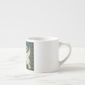 Walter Crane Swan, Rush en Iris Art Nouveau Espresso Kop (Rechts)