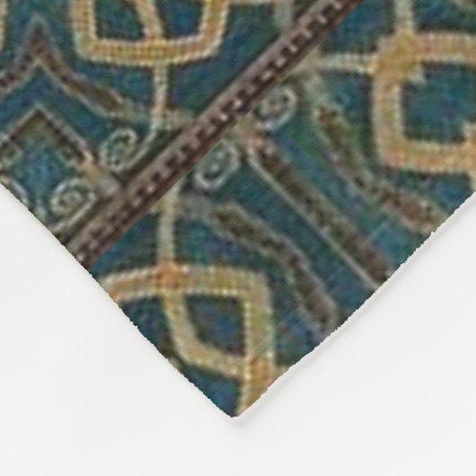 Walter Crane Swan, Rush en Iris Art Nouveau Fleece Deken (Hoek)