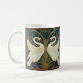 Walter Crane Swan, Rush en Iris Art Nouveau Koffiemok (Links)