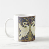 Walter Crane Swan, Rush en Iris Art Nouveau Koffiemok (Links)