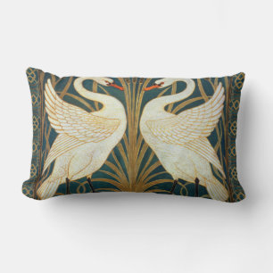 Walter Crane Swan, Rush en Iris Art Nouveau Kussen