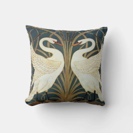Walter Crane Swan, Rush en Iris Art Nouveau Kussen