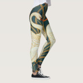 Walter Crane Swan, Rush en Iris Art Nouveau Leggings (Rechts)