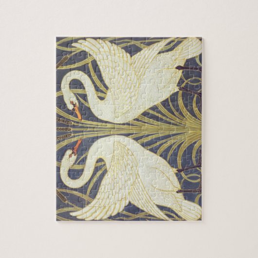 Walter Crane Swan, Rush en Iris Art Nouveau Legpuzzel (Verticaal)