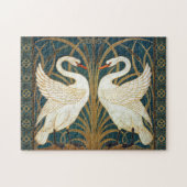 Walter Crane Swan, Rush en Iris Art Nouveau Legpuzzel (Horizontaal)