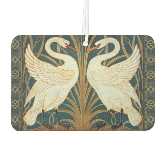 Walter Crane Swan, Rush en Iris Art Nouveau Luchtverfrisser (Achterkant)