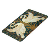 Walter Crane Swan, Rush en Iris Art Nouveau Magneet (Linkerzijde)