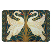 Walter Crane Swan, Rush en Iris Art Nouveau Magneet (Horizontaal)