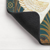 Walter Crane Swan, Rush en Iris Art Nouveau Muismat (Hoek)