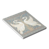 Walter Crane Swan, Rush en Iris Art Nouveau Notitieblok (Schuin)