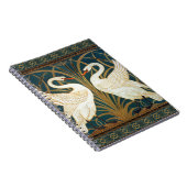 Walter Crane Swan, Rush en Iris Art Nouveau Notitieboek (Rechterzijde)
