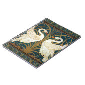 Walter Crane Swan, Rush en Iris Art Nouveau Notitieboek (Linkerzijde)